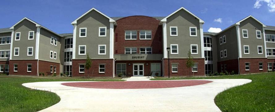 Photo of the Tribune residence hall buildings